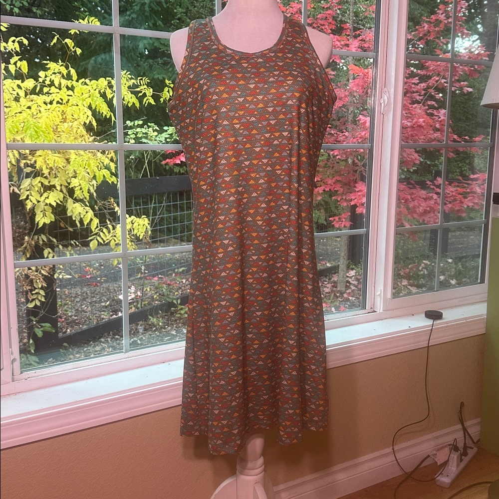 Columbia Brown and Multicolor Omni-Wick Top